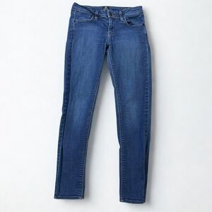 Just Black Jeans Womens 26 Skinny Stretch Denim Mid Rise Blue USA Made